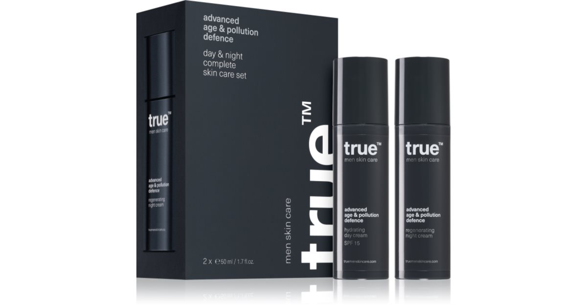 True Men true men skin care Day & night complete skin care set coffret para ...