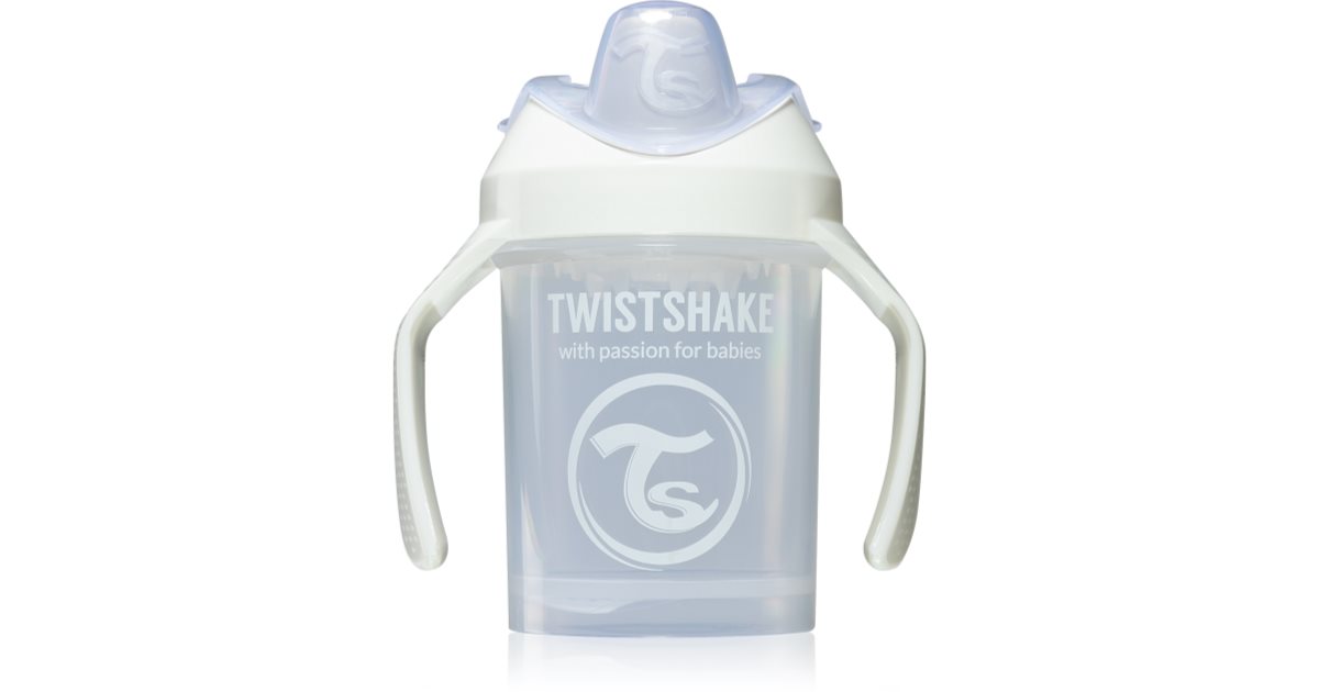 Bicchiere Con Beccuccio Twistshake Mini Cup Corallo Pastello 230ml, 4+ Mesi