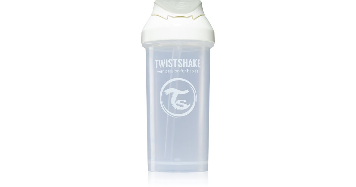 Twistshake Straw Cup White bottle with straw notino.co.uk