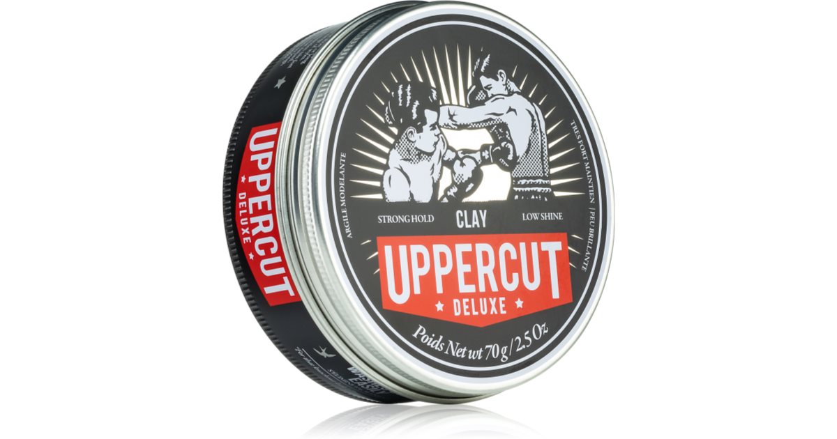 Uppercut Deluxe Clay Low Shine - Arcilla para cabello con cera de