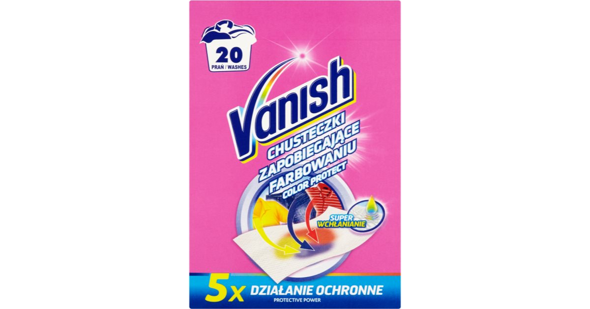 Vanish Color toalhitas para prevenir os acidentes de transferência de ...
