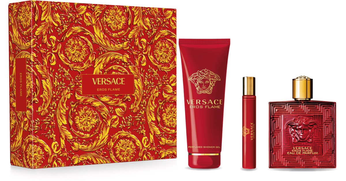 Versace Eros Flame подаръчен комплект за мъже | notino.bg