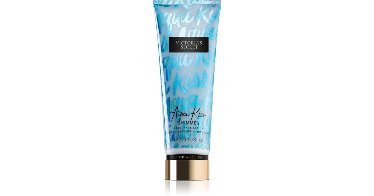 Victoria S Secret Aqua Kiss Shimmer Body Lotion With Glitter For Women Notino Co Uk