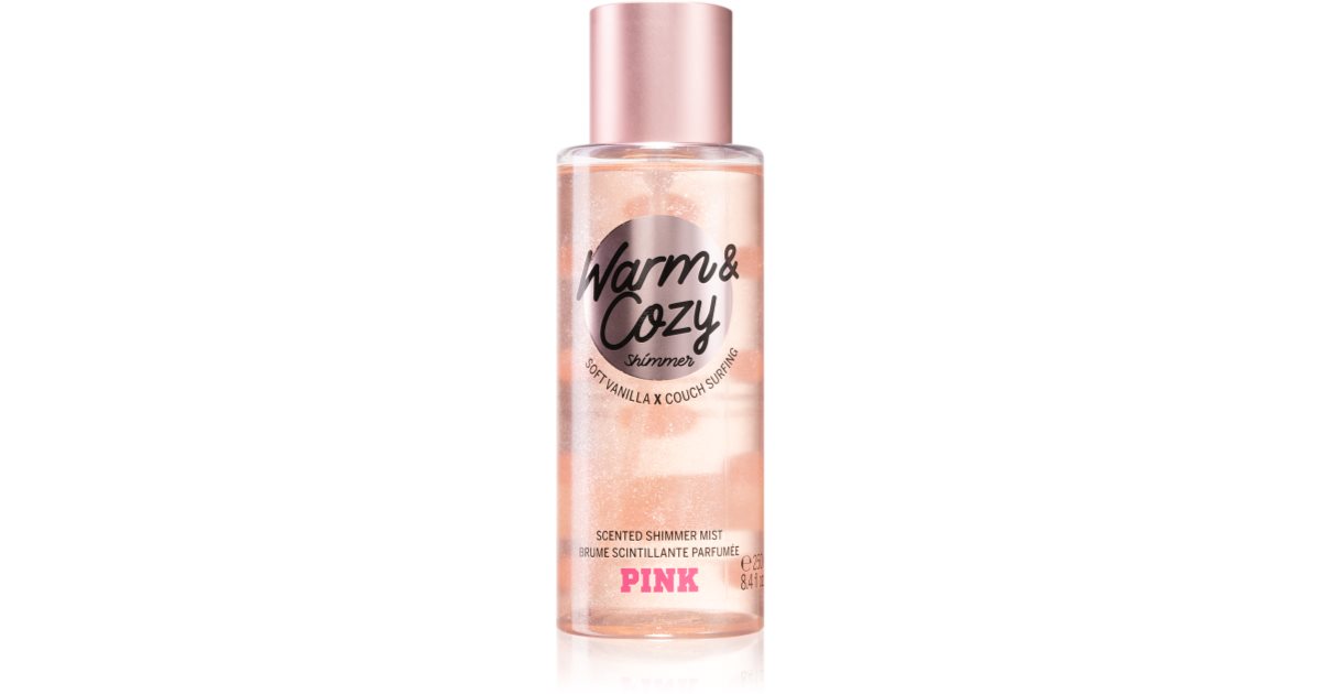 Victorias Secret Pink Warm And Cozy Shimmer Spray Corporal Perfumado Com