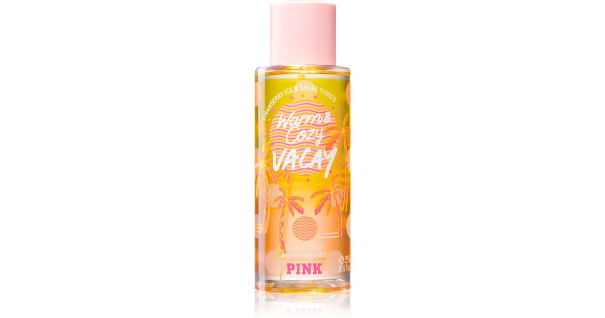 Victorias Secret Pink Warm And Cozy Vacay Spray Corporal Perfumado Para Mulheres Notinopt 