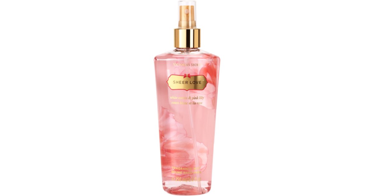 Victoria s Secret Sheer Love White Cotton Pink Lily Body Spray