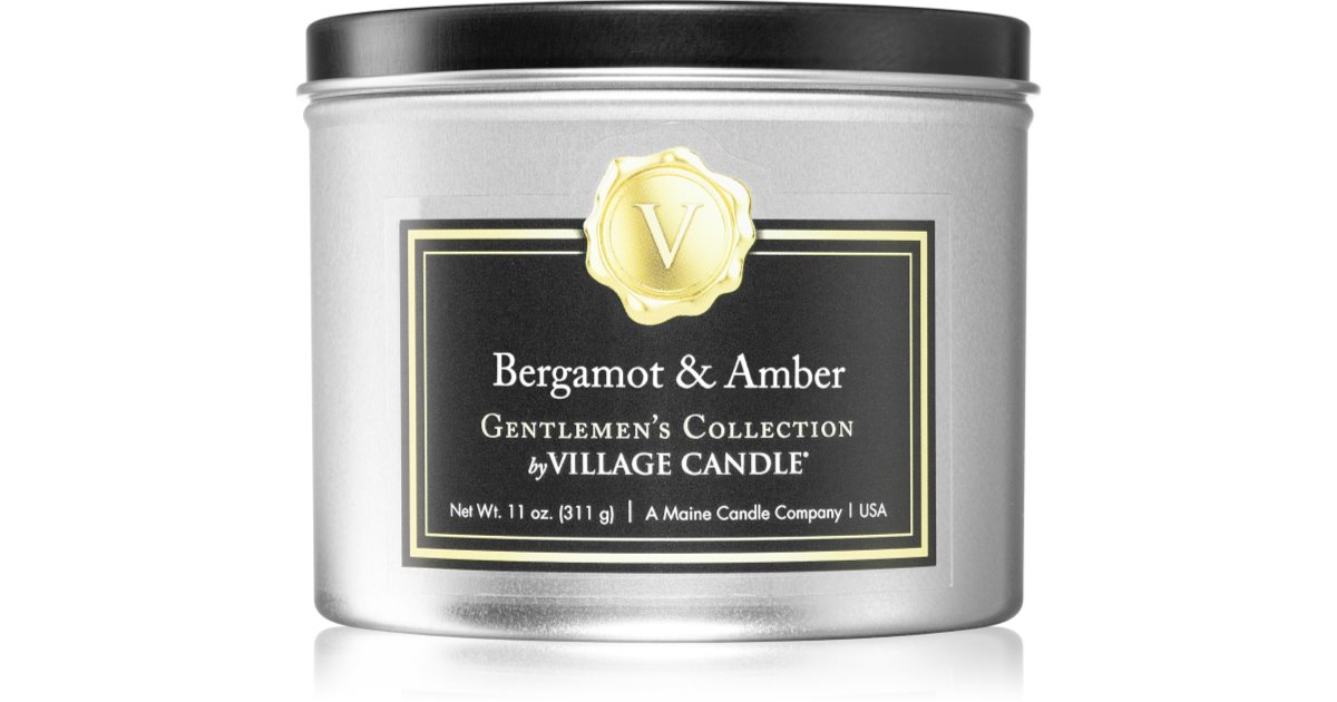 Village Candle Gentlemen's Collection Bergamot & Amber scented candle