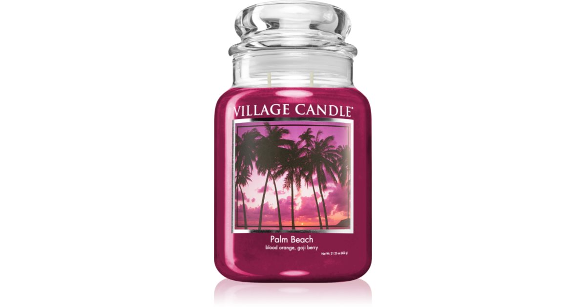 Village Candle Palm Beach candela profumata (Glass Lid) notino.it