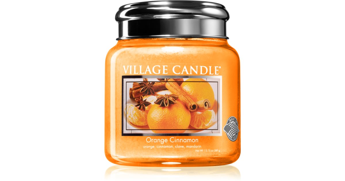 Village Candle Candle, Orange Cinnamon - 1 candle [2.2 oz]