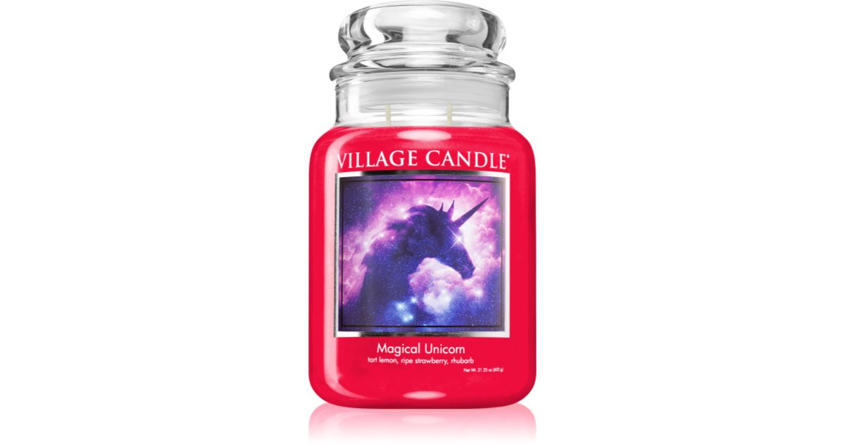 Village Candle Magical Unicorn Duftkerze (Glass Lid)
