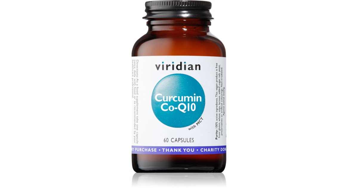 Viridian Nutrition Curcumin CoQ10 kapsułki dla prawidłowego