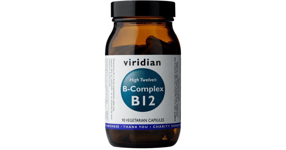 Viridian Nutrition High Twelve® B-Complex B12 Kapsułki Dla Prawidłowej ...