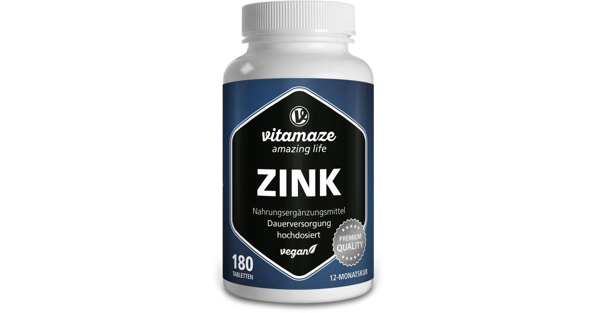 Vitamaze Zinc High Dosage tabletki na włosy, skórę i paznokcie