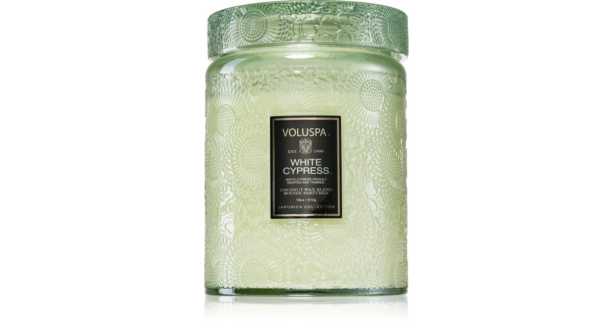 VOLUSPA Japonica Holiday White Cypress scented candle notino.co.uk