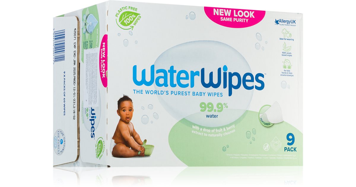 Water Wipes Baby Wipes Sopaberry 9 Pack sanfte Feuchttucher fur Kleinkinder notino