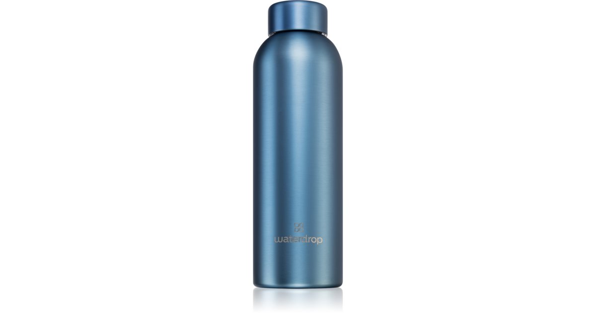 Waterdrop Metal Thermo Steel Bottle - Charcoal Brushed - 20 oz - Stainless Steel Water Bottle - Insulated Bottle - Plastic Free Water Bottle