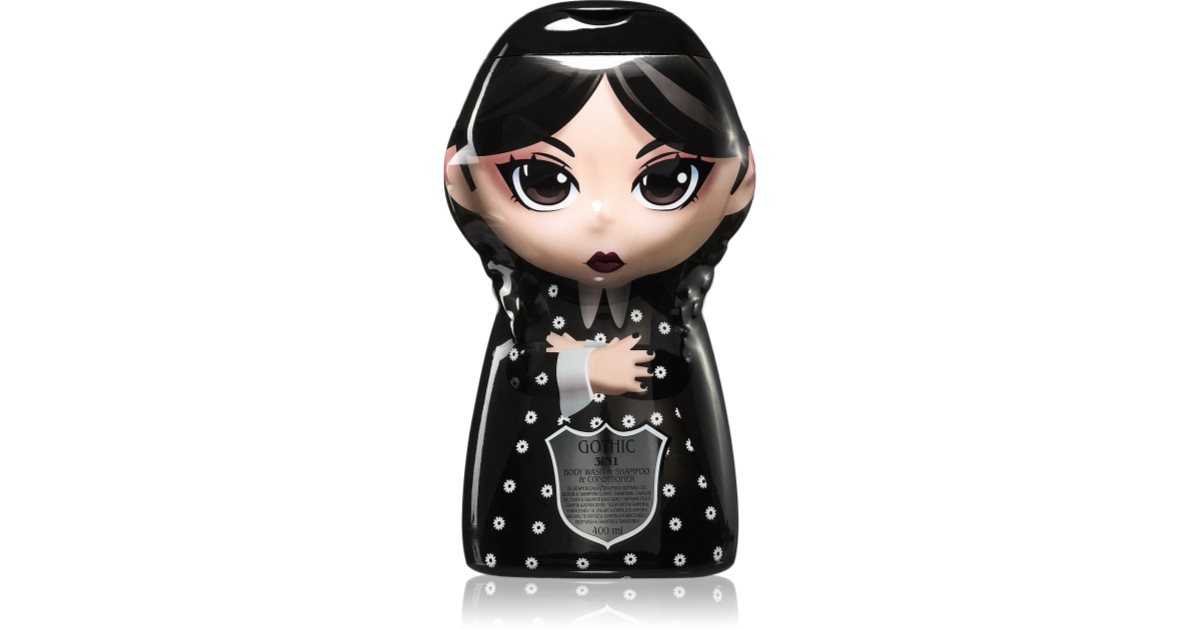 Wednesday Gothic Dark 3in1 shampoo, conditioner and shower gel for