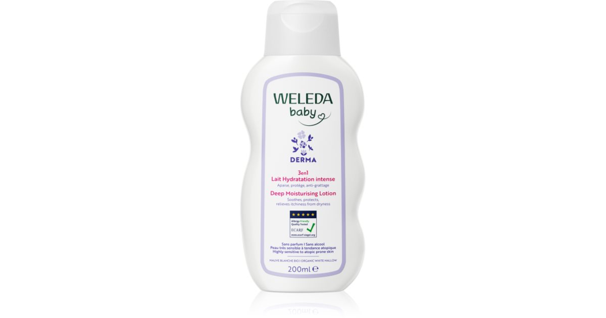 Weleda Baby Derma leche hidratante para la piel del bebé | notino.es