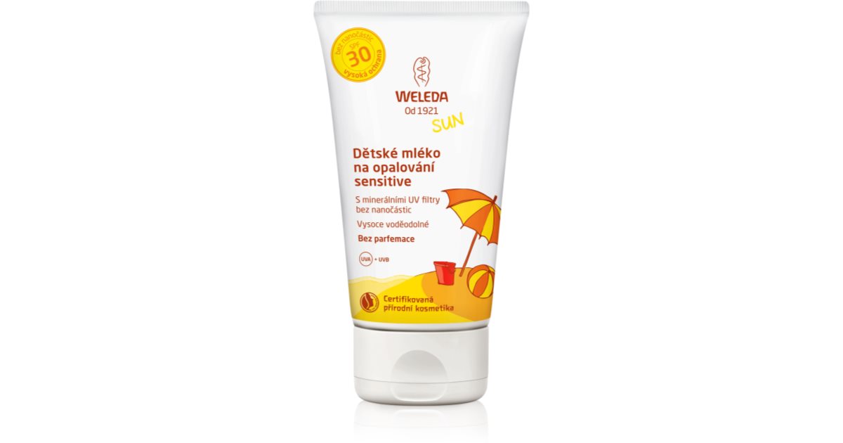 Weleda Sun suntan lotion for children SPF 30 notino.co.uk