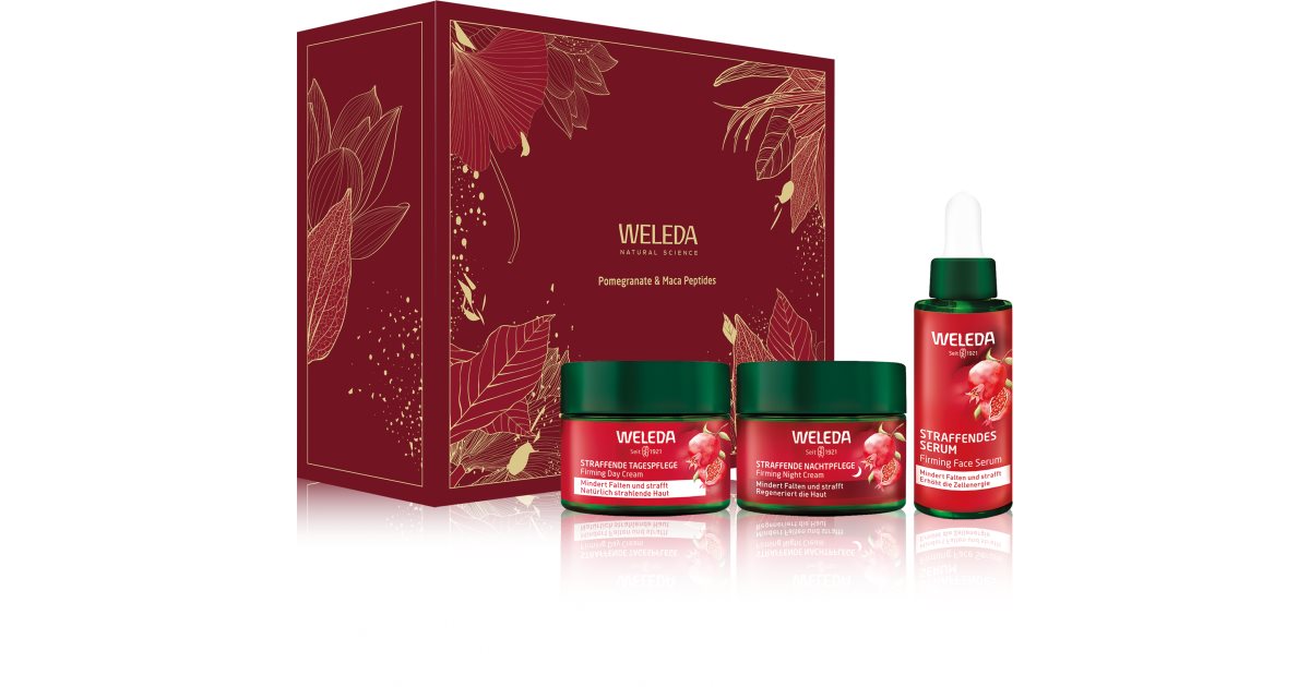 Veleda Set Weleda Pomegranate and Maca peptides Geschenkset zur Festigung der Haut ...