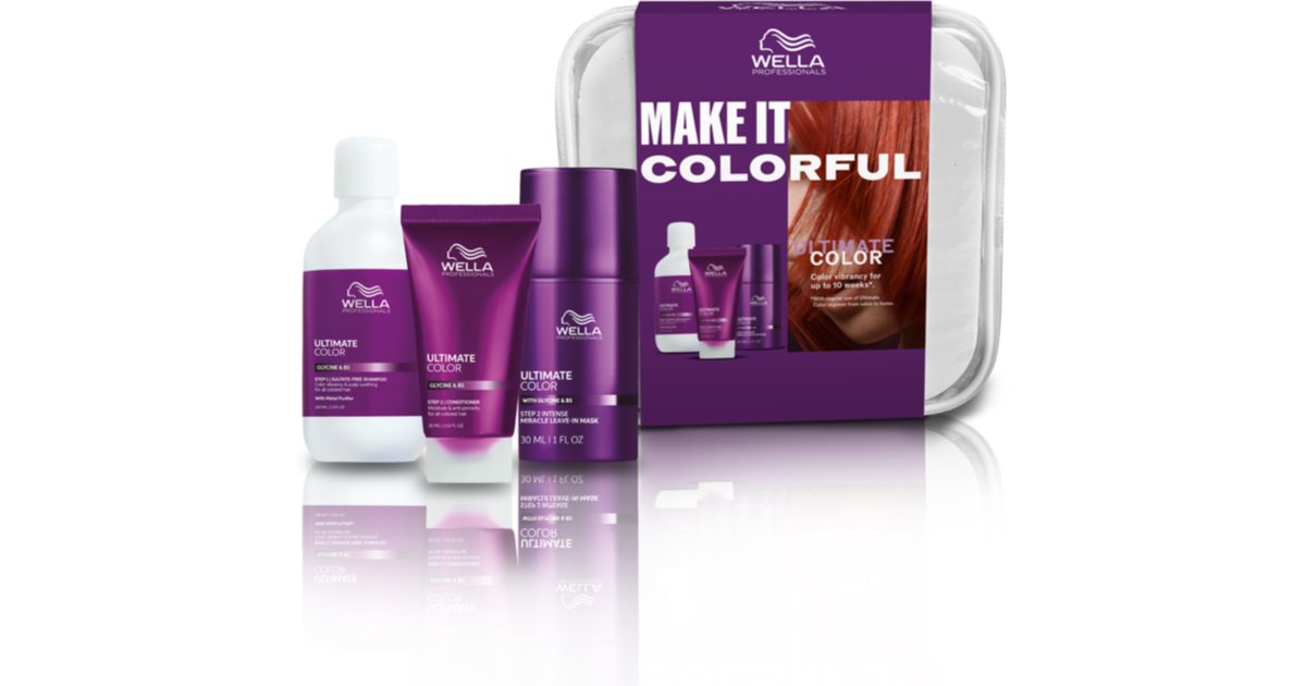 Ultimate Color Wella Professionals Ultimate Color Set travel set for colour-treated or ...