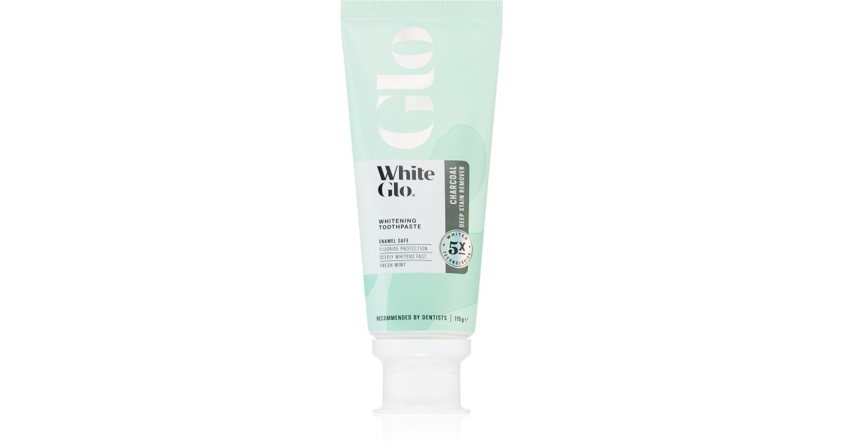 White Glo Glo Charcoal whitening toothpaste with activated charcoal ...