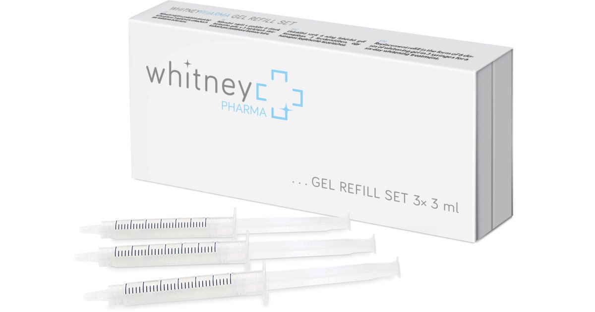 WhitneyPHARMA Gel refill set refill for gentle teeth whitening notino.ie