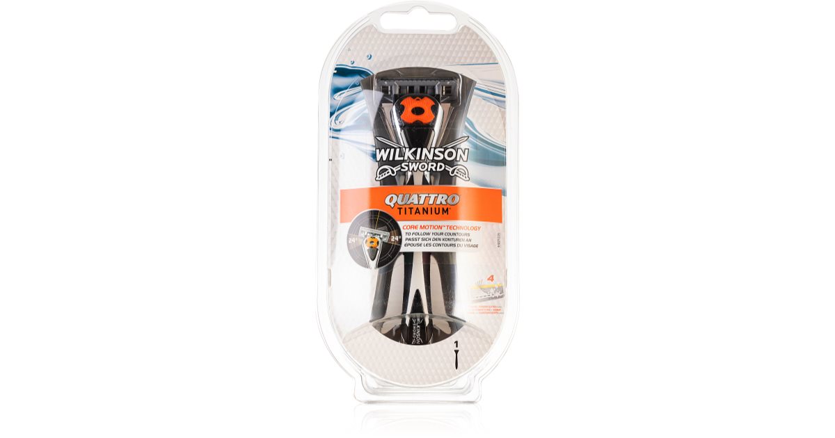 Wilkinson Sword Quattro Titanium бритвенный станок для мужчин | notino.ru
