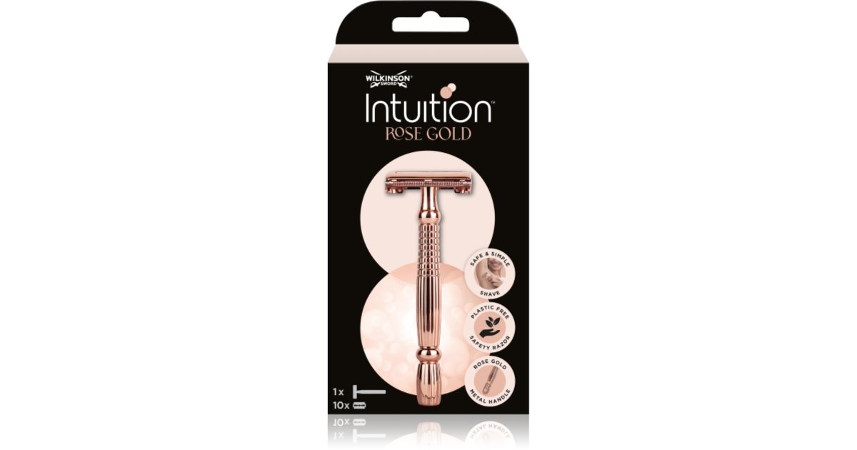 Wilkinson Sword Intuition Rose Gold Razor razor + replacement heads