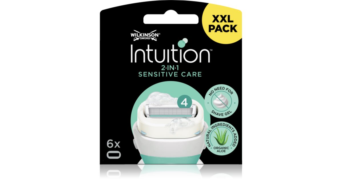 NEW Schick Intuition Naturals Aloe Sensitive Care 1 Razor Handle 5 Cartridges - View #4