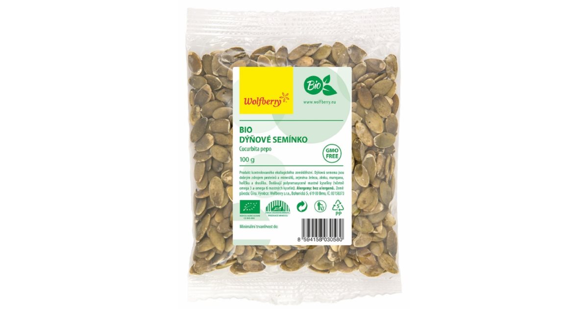 Wolfberry Dýňové semínko loupané BIO semínka loupaná | notino.cz