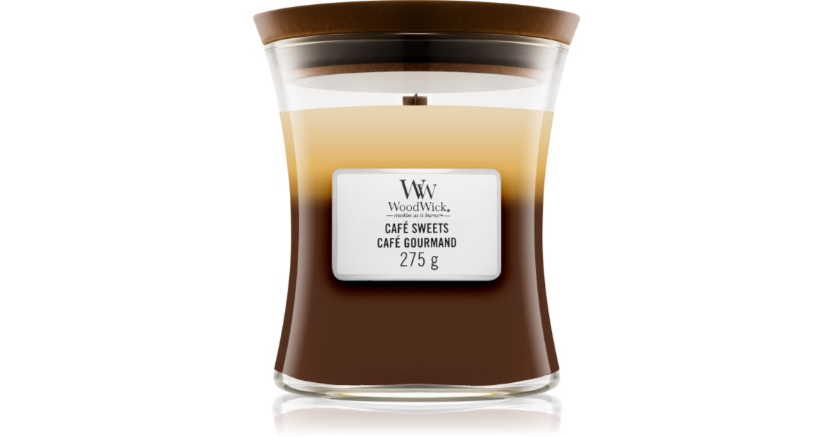 Woodwick Trilogy Café Sweets lõhnaküünal puidust taht notino.ee