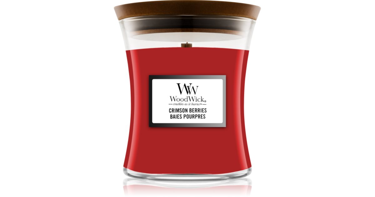 Woodwick Crimson Berries scented candle with wooden wick | notino.co.uk