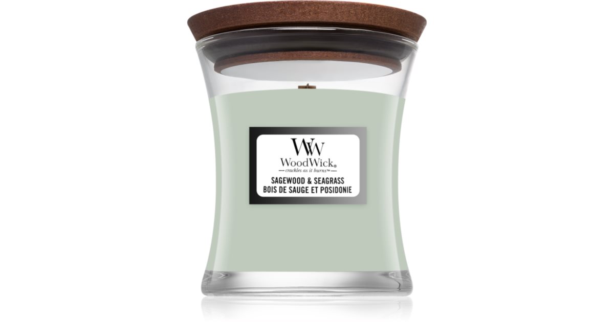 WoodWick Candle Sagewood & Seagrass Medium