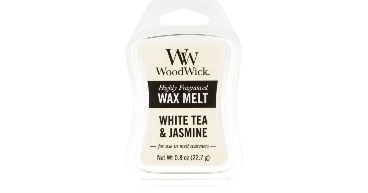 Woodwick White Tea & Jasmine wax melt notino.co.uk