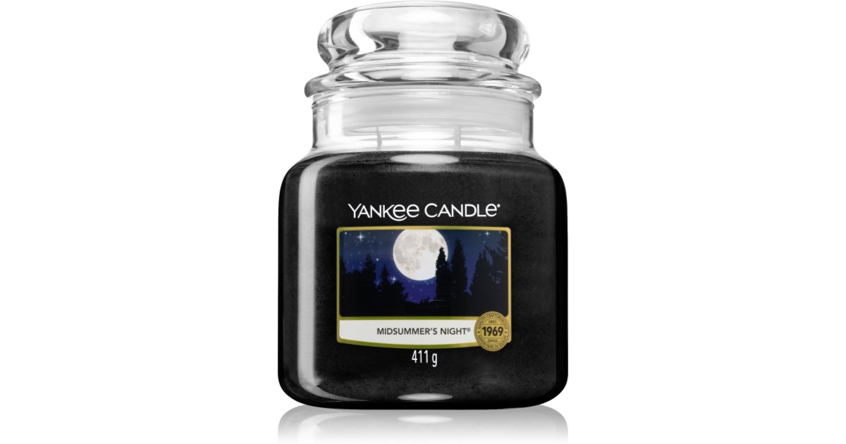 Yankee Candle Duftkerze im Glas (klein) | Midsummer's Night | Brenndauer  bis zu 30 Stunden