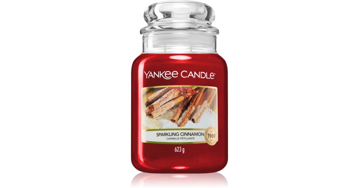 Yankee Candle Sparkling Cinnamon candela profumata Classic grande 