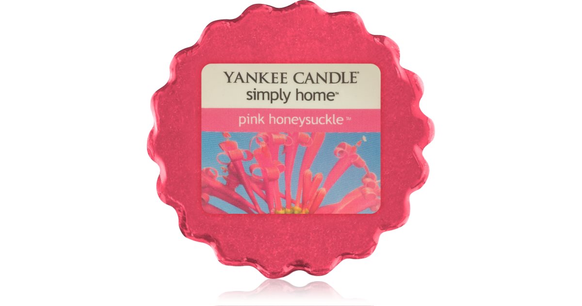Yankee Candle Pink Honeysuckle cera para lámparas aromáticas 22 g