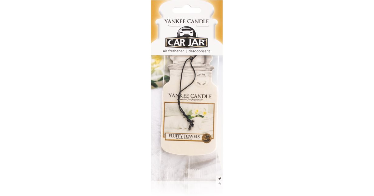 Yankee Candle Fluffy Towels hanging car air freshener hanging