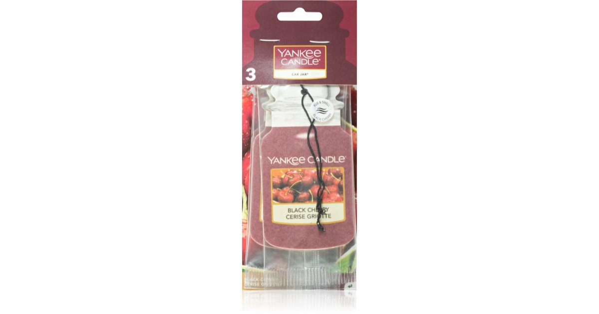 Yankee Candle Black Cherry Car Jar Deodorante per auto 3 pz