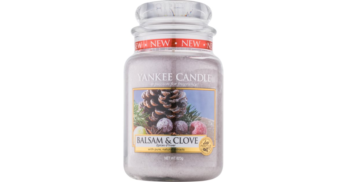 Yankee Candle Balsam & Clove świeczka zapachowa 623 g Classic duża