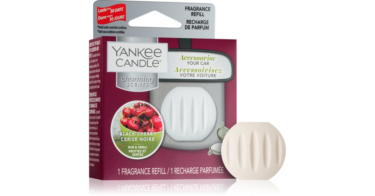 Yankee Candle Black Cherry désodorisant voiture recharge à suspendre