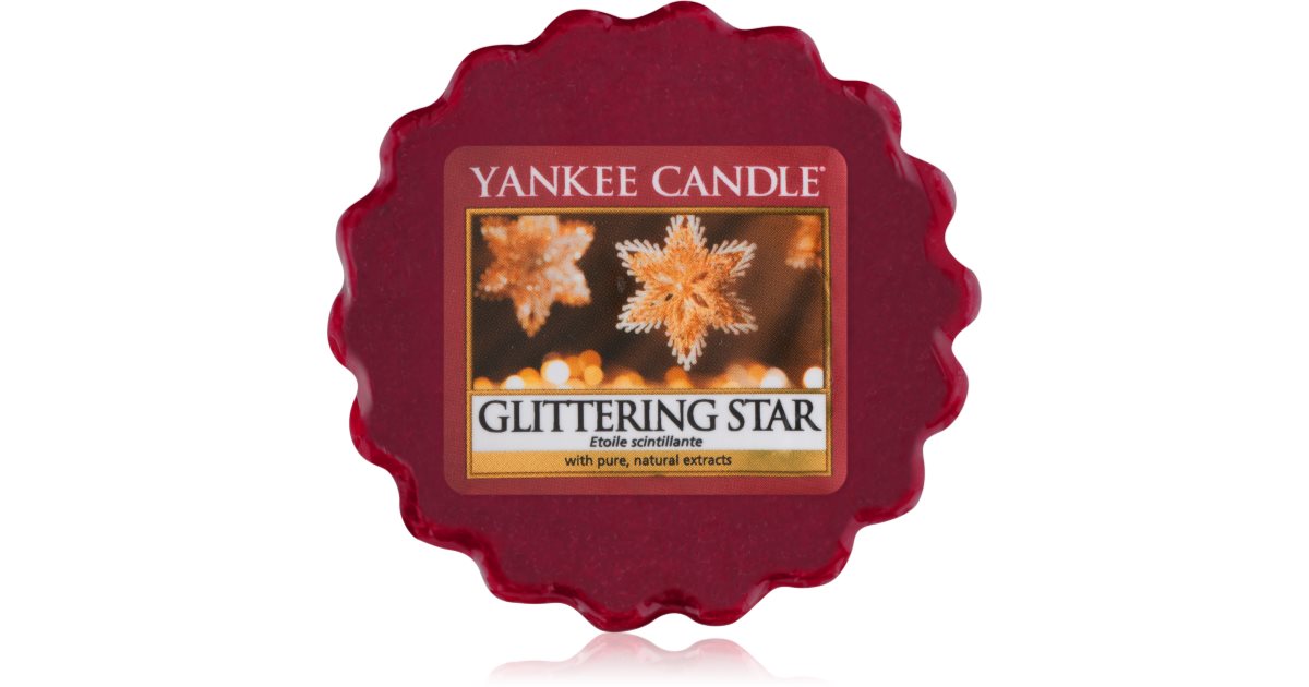 Yankee Candle Glittering Star cera derretida aromatizante notino.pt