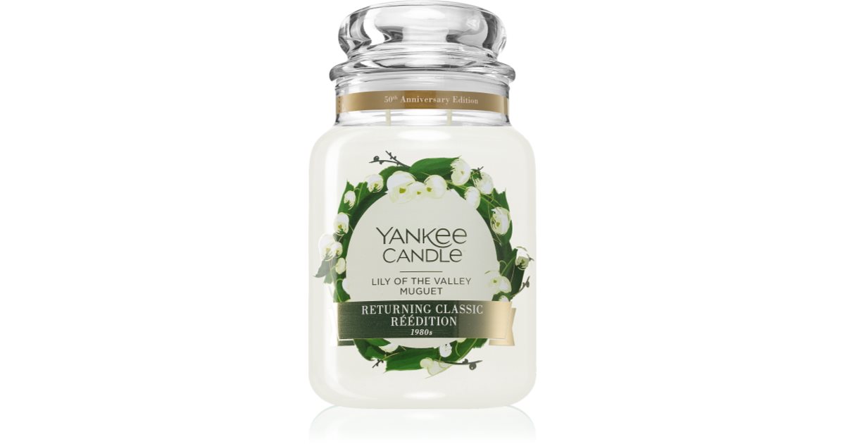 Yankee Candle Lily of the Valley scented candle Classic Large notino