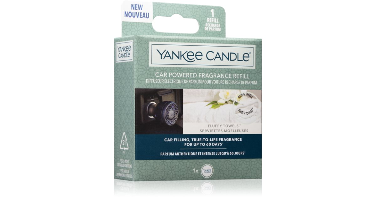 Yankee Candle Fluffy Towels car air freshener Refill notino.co.uk
