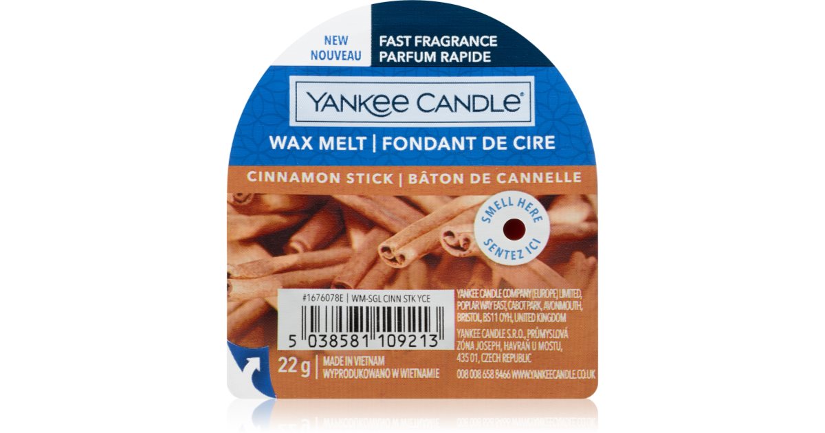 Yankee Candle Cinnamon Stick wax melt notino.co.uk