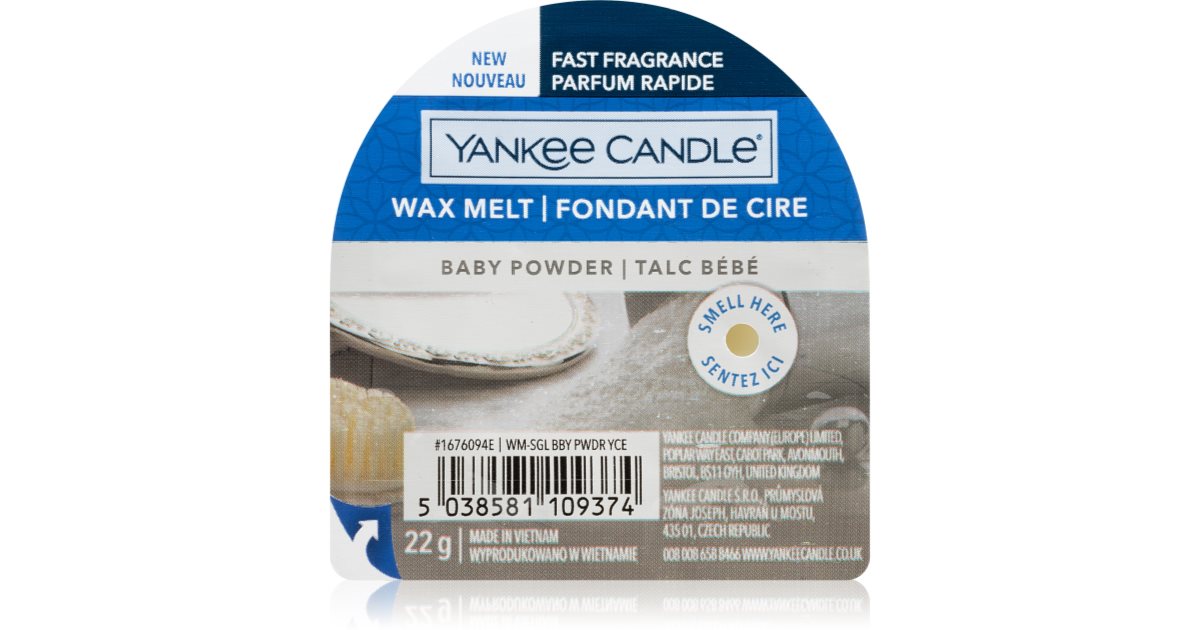 Yankee Candle Baby Powder wax melt notino.co.uk