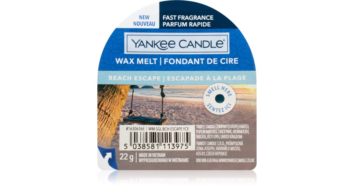 Yankee Candle Beach Escape wax melt notino.ie