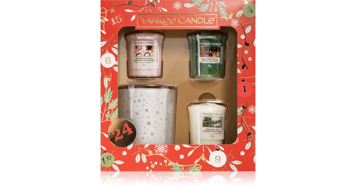 Yankee Candle Christmas Collection Votives & Holder Candle coffret