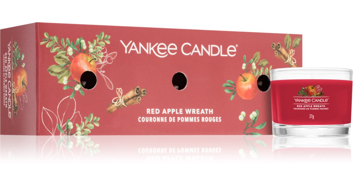 Yankee Candle Red Apple Wreath set regalo di Natale